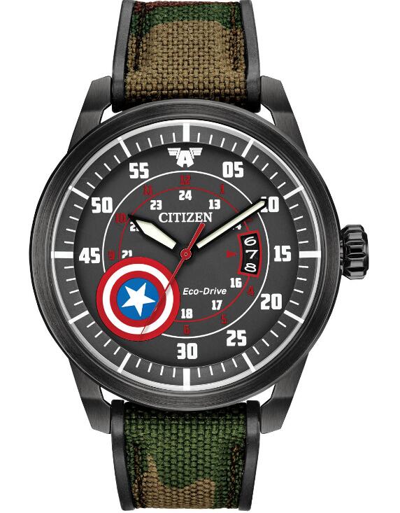 cheap Citizen Marvel Captain America AW1367-05W watches